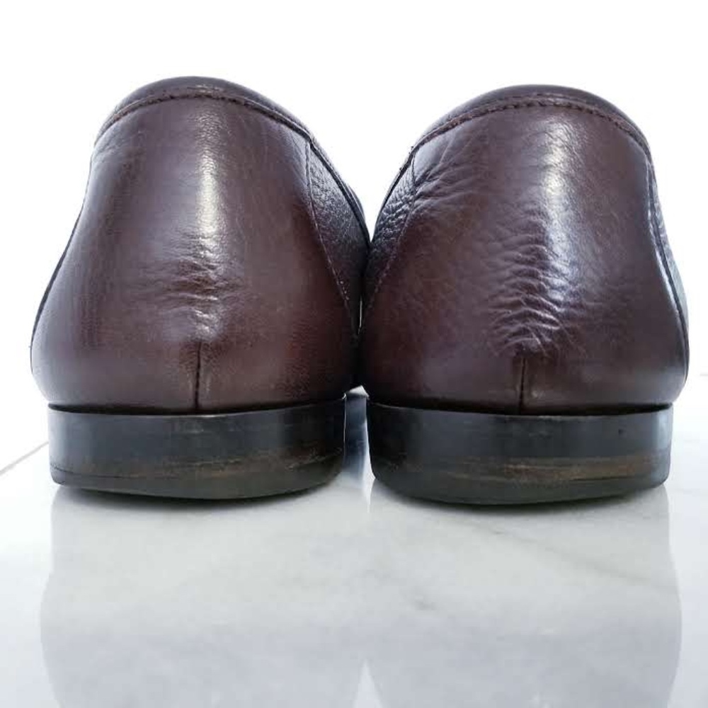 Allen Edmonds FIRENZE Horse Bit Loafer Brown 13 D - Picture 7 of 8